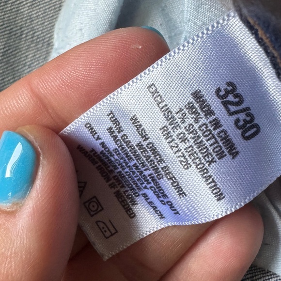 Aeropostale Women’s Skinny Jeans 32x30 – Distressed Ripped Blue Denim – Y2K Grun - Picture 5 of 11